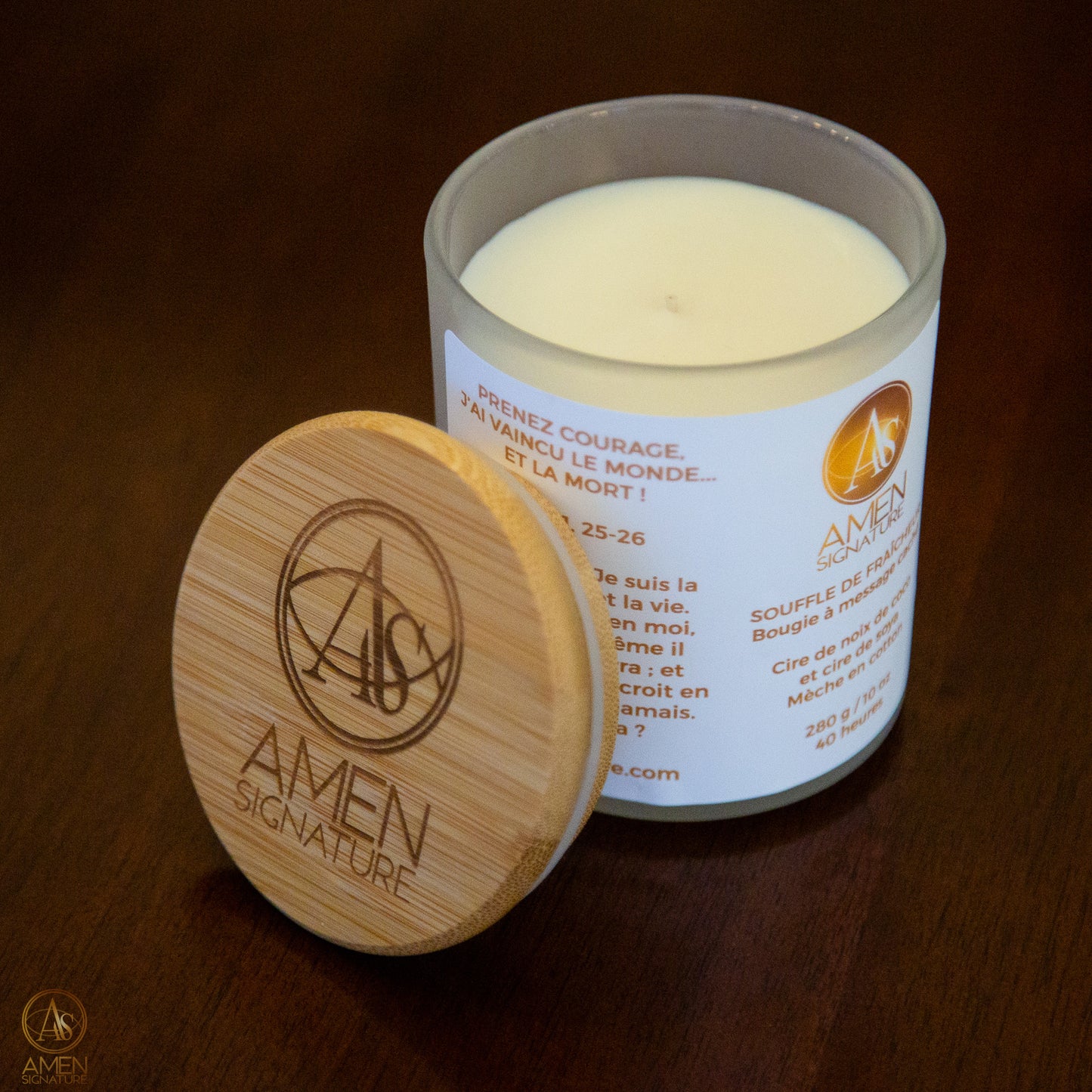 Bougie à message caché – Souffle de fraîcheur – 10 oz