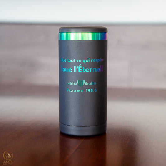 Isotherme iridescent canette mince gravée - WORSHIP Adoration | Psaume 150,6