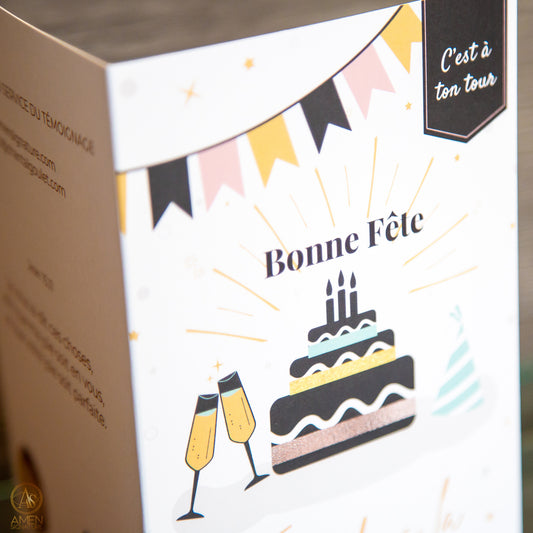 Carte de souhaits chrétienne - Anniversaire de naissance - Joie du Père