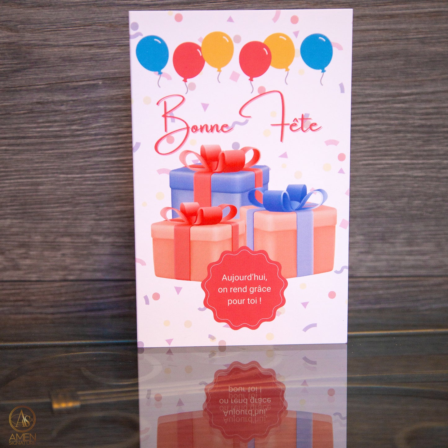 Carte de souhaits chrétienne - Anniversaire de naissance - On rend grâce