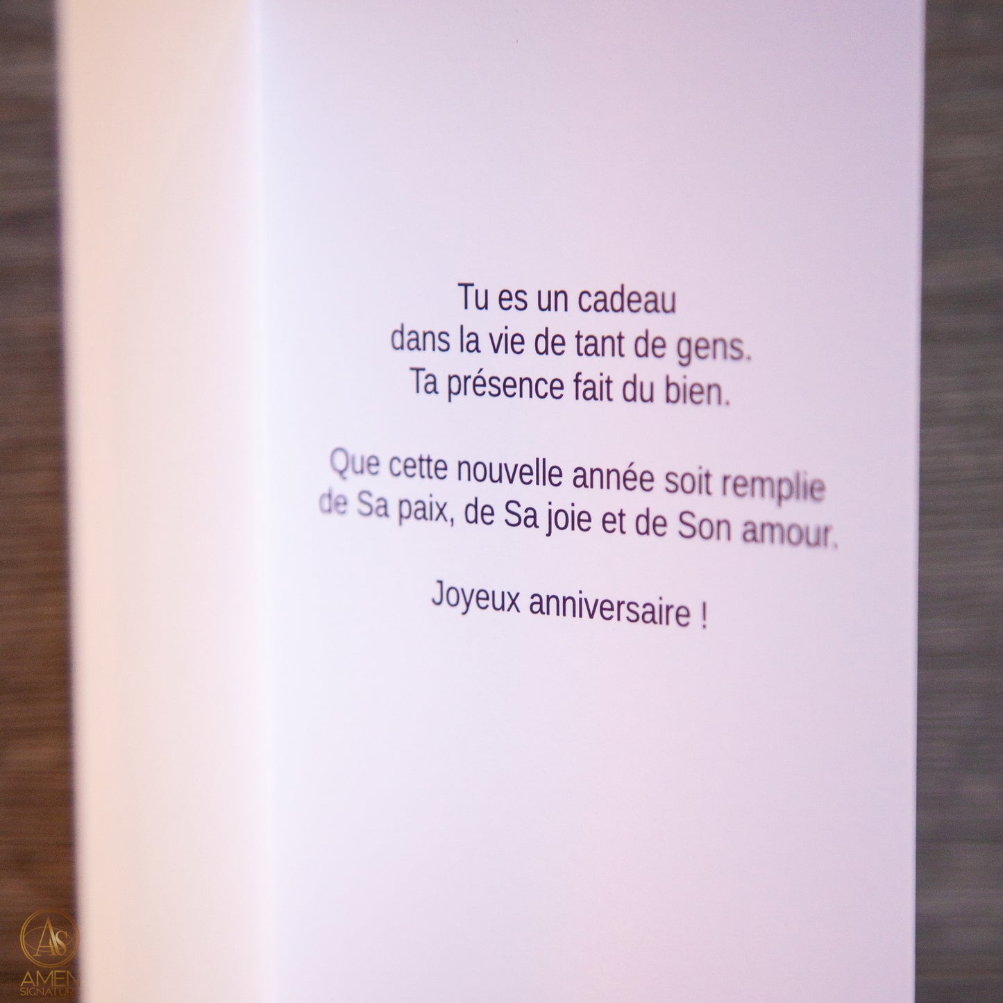 Carte de souhaits chrétienne - Anniversaire de naissance - On rend grâce