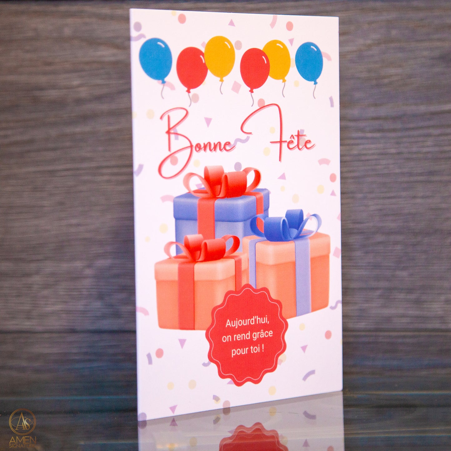 Carte de souhaits chrétienne - Anniversaire de naissance - On rend grâce