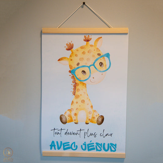 Cadre magnétique - Affiche - Tout devient plus clair avec Jésus