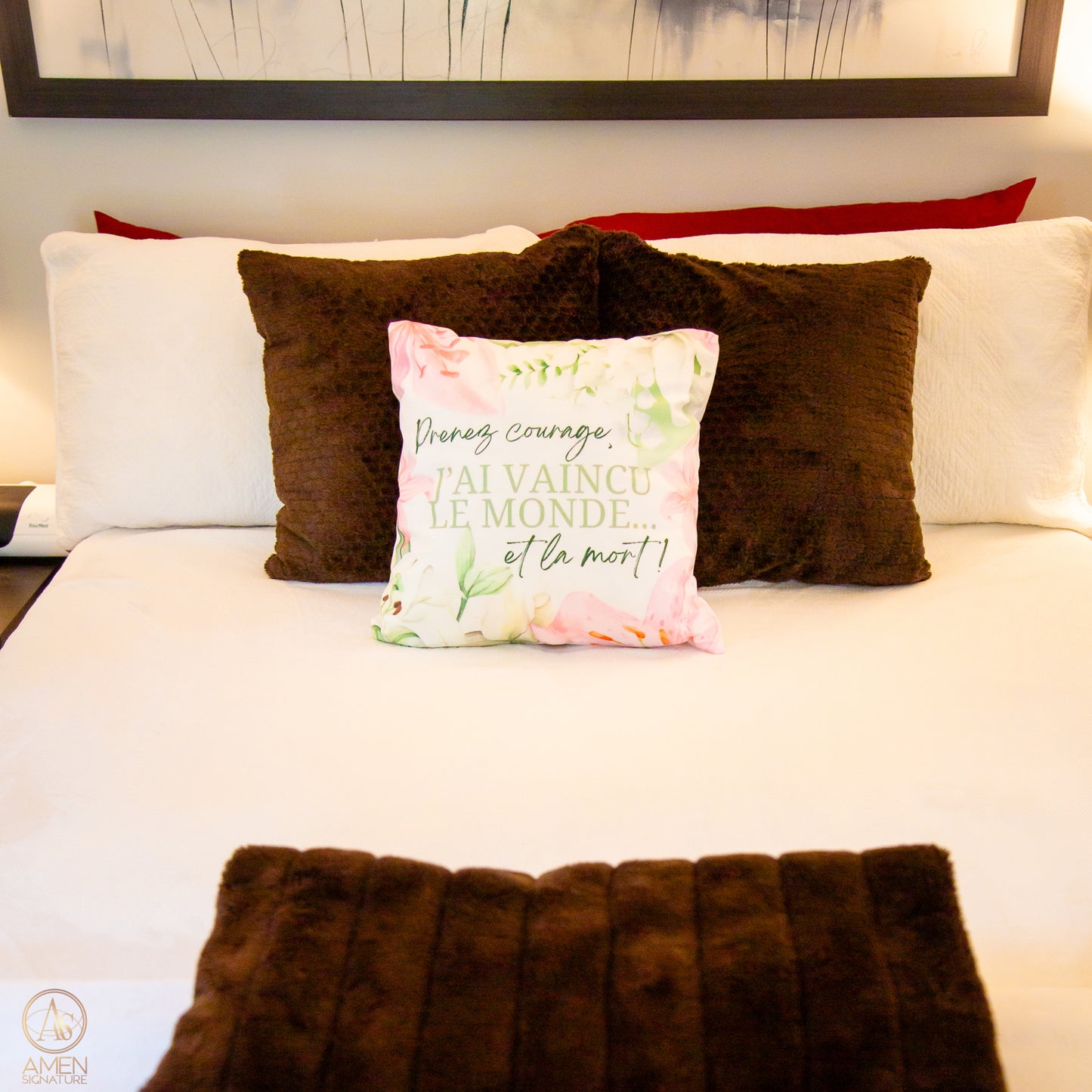 Housse de coussin - Prenez courage