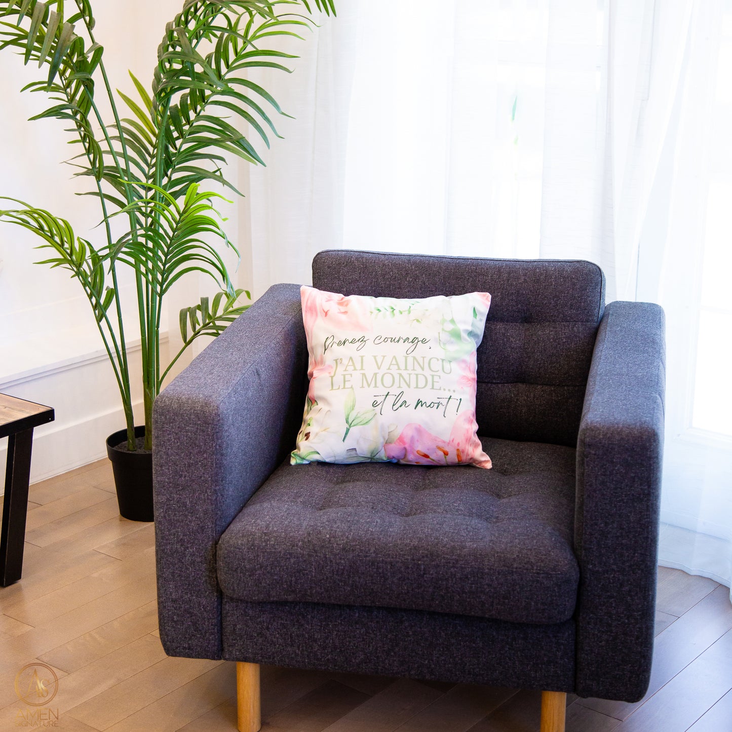 Housse de coussin - Prenez courage