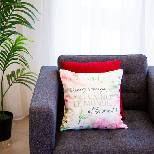 Housse de coussin - Prenez courage