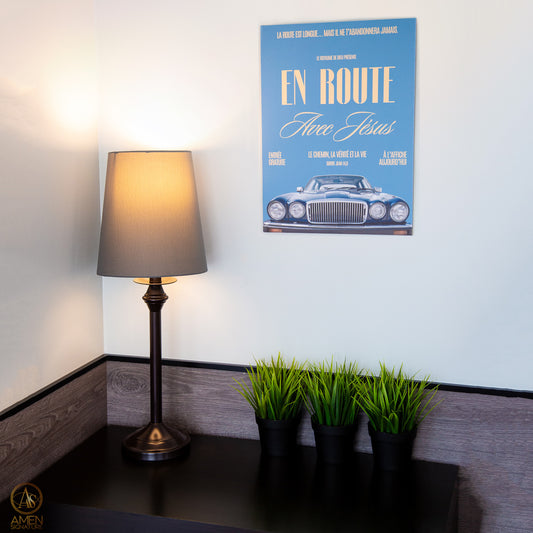 Affiche rigide - En route avec Jésus - Cinéma rétro