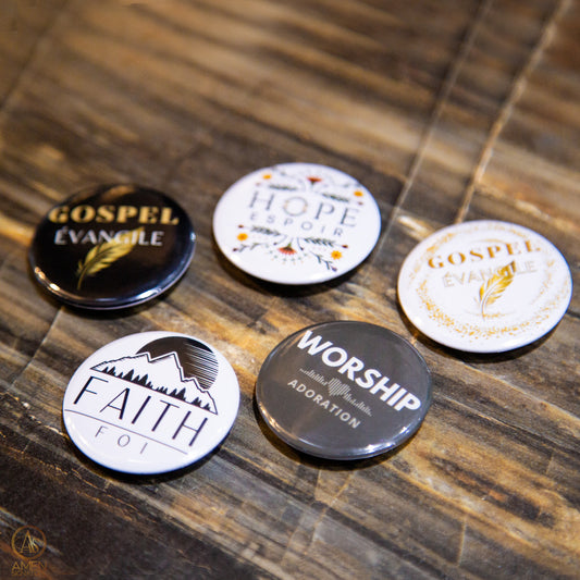 Macaron chrétien WORSHIP - Adoration - Design cœur battant