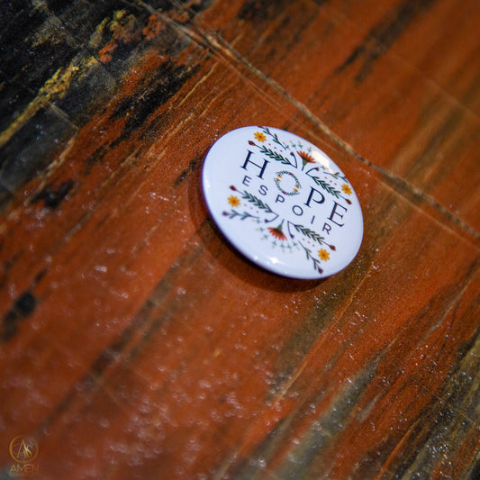 Macaron chrétien HOPE - Espoir - Design floral