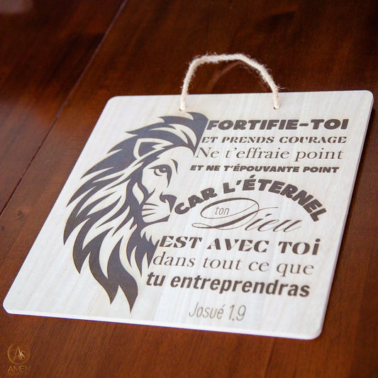 Panneau mural chrétien - Fortifie-toi