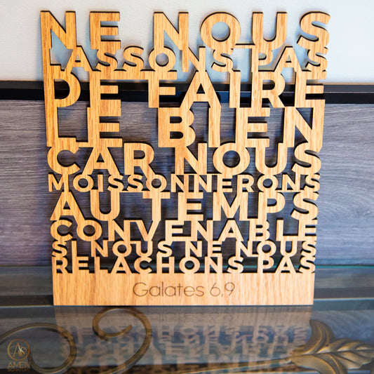 Panneau décoratif Galates 6,9