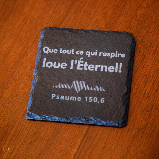 Ensemble de 4 sous-verres - Que tout ce qui respire loue l'Éternel