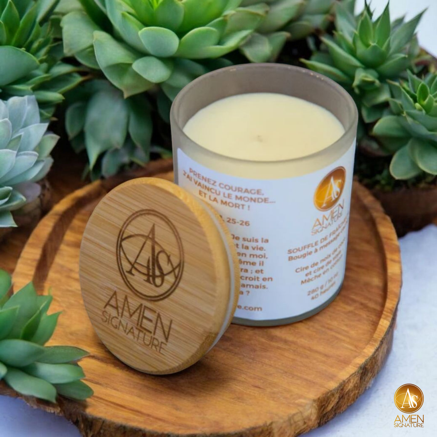 Bougie à message caché – Souffle de fraîcheur – 10 oz