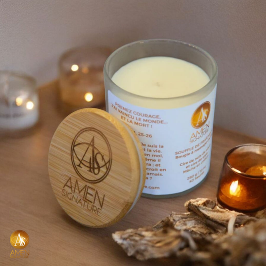 Bougie à message caché - Souffle vanillé - 10 oz