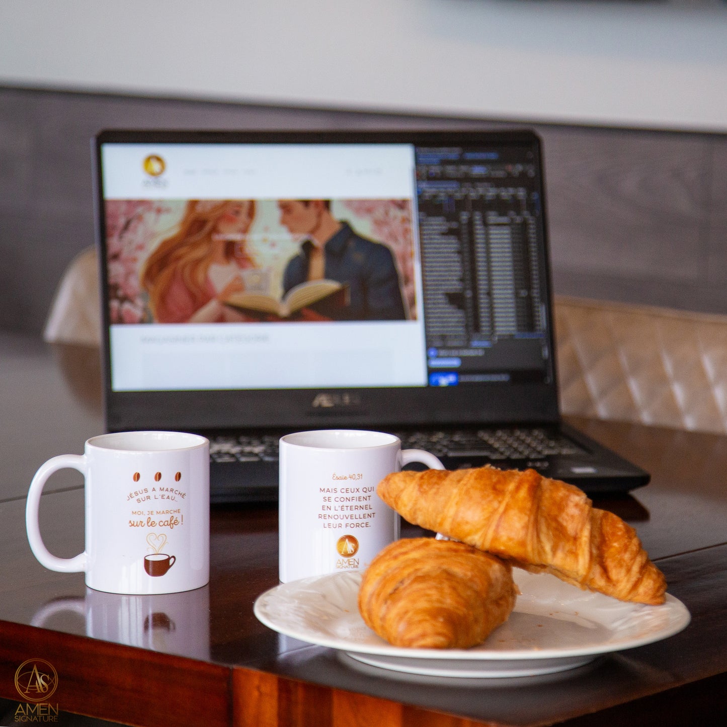 Tasse - Jésus a marché sur l’eau, moi je marche sur le café - 11 oz