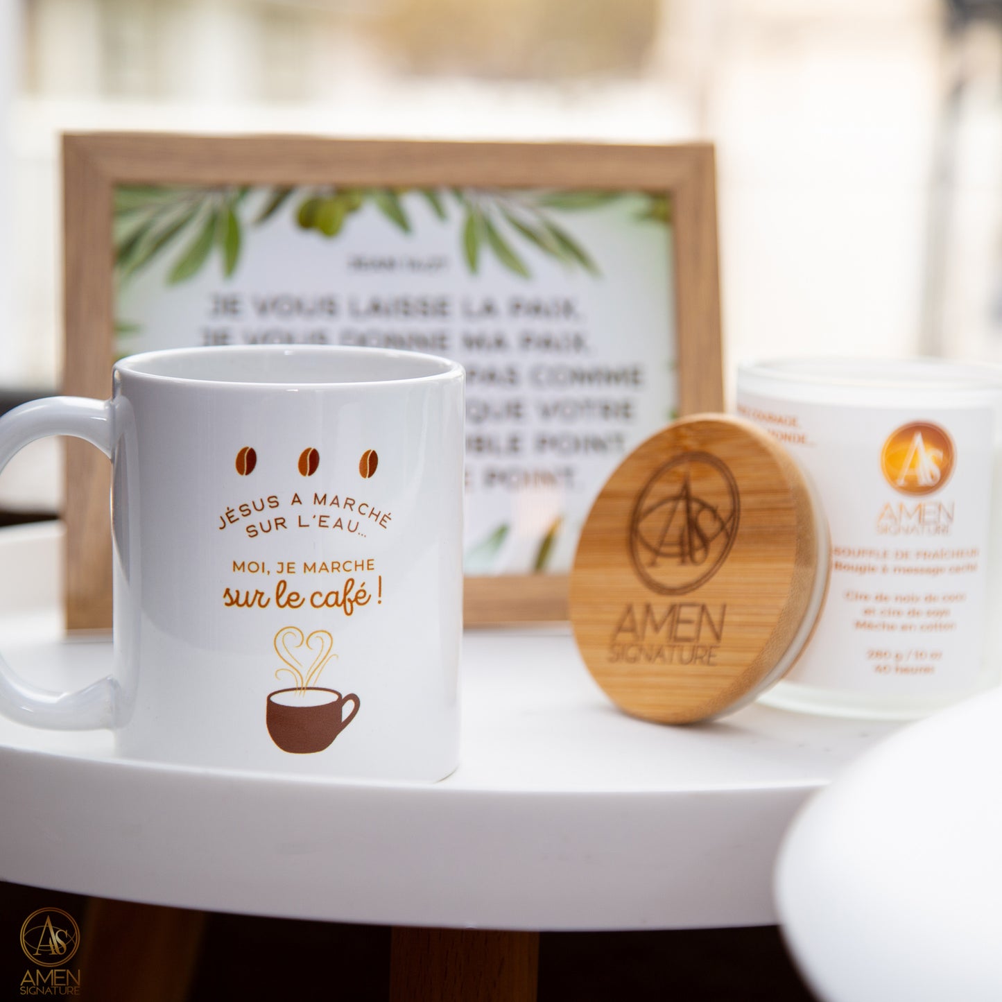 Tasse - Jésus a marché sur l’eau, moi je marche sur le café - 11 oz