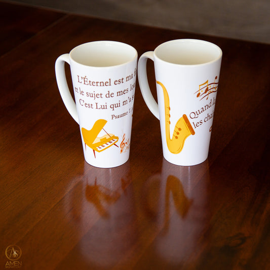 Duo de grandes tasses chrétiennes - Quand la louange s’élève - 17 oz
