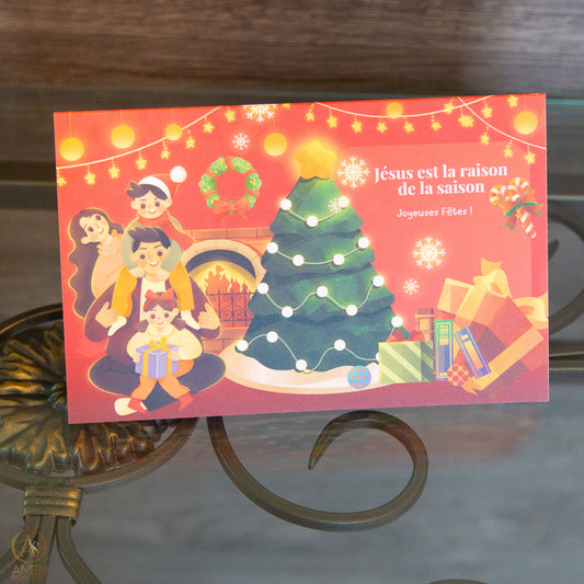 Carte de souhaits chrétienne - Noël - Jésus est la raison de la saison