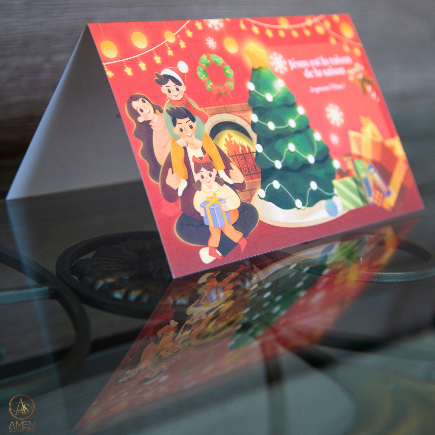 Carte de souhaits chrétienne - Noël - Jésus est la raison de la saison