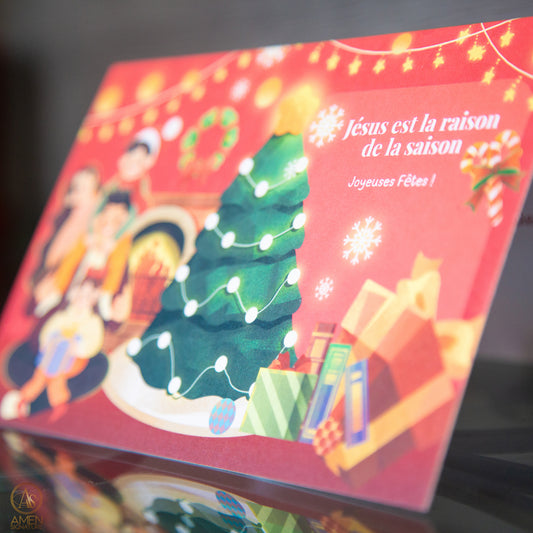 Carte de souhaits chrétienne - Noël - Jésus est la raison de la saison