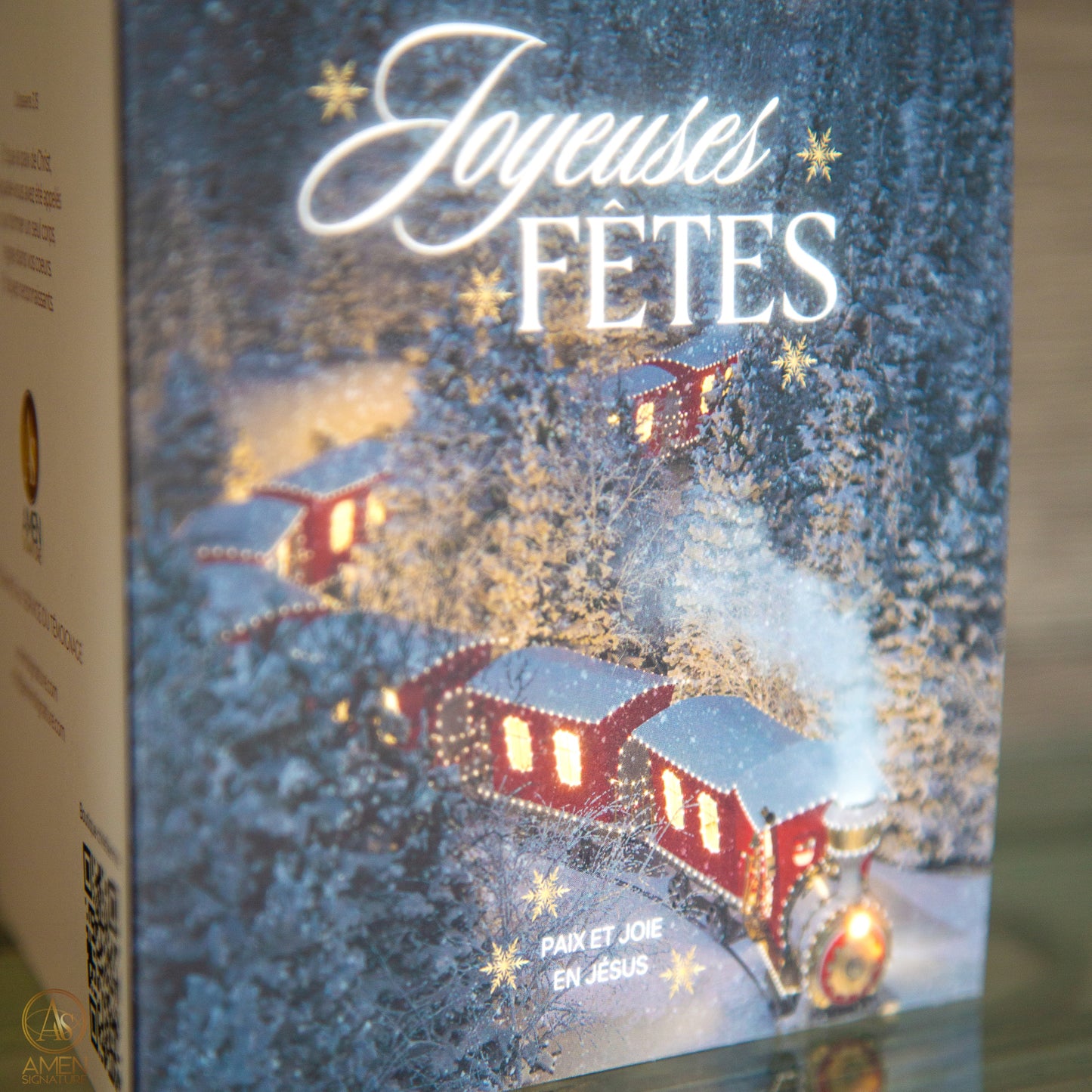 Carte de souhaits chrétienne - Noël - Paix et joie en Jésus