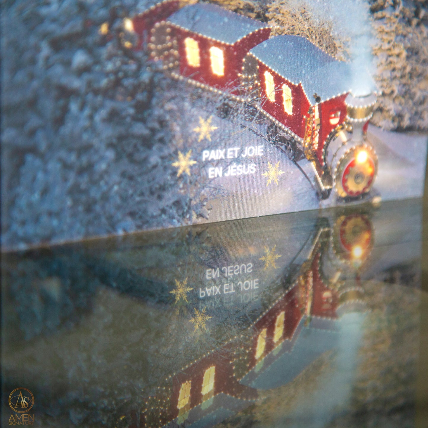 Carte de souhaits chrétienne - Noël - Paix et joie en Jésus