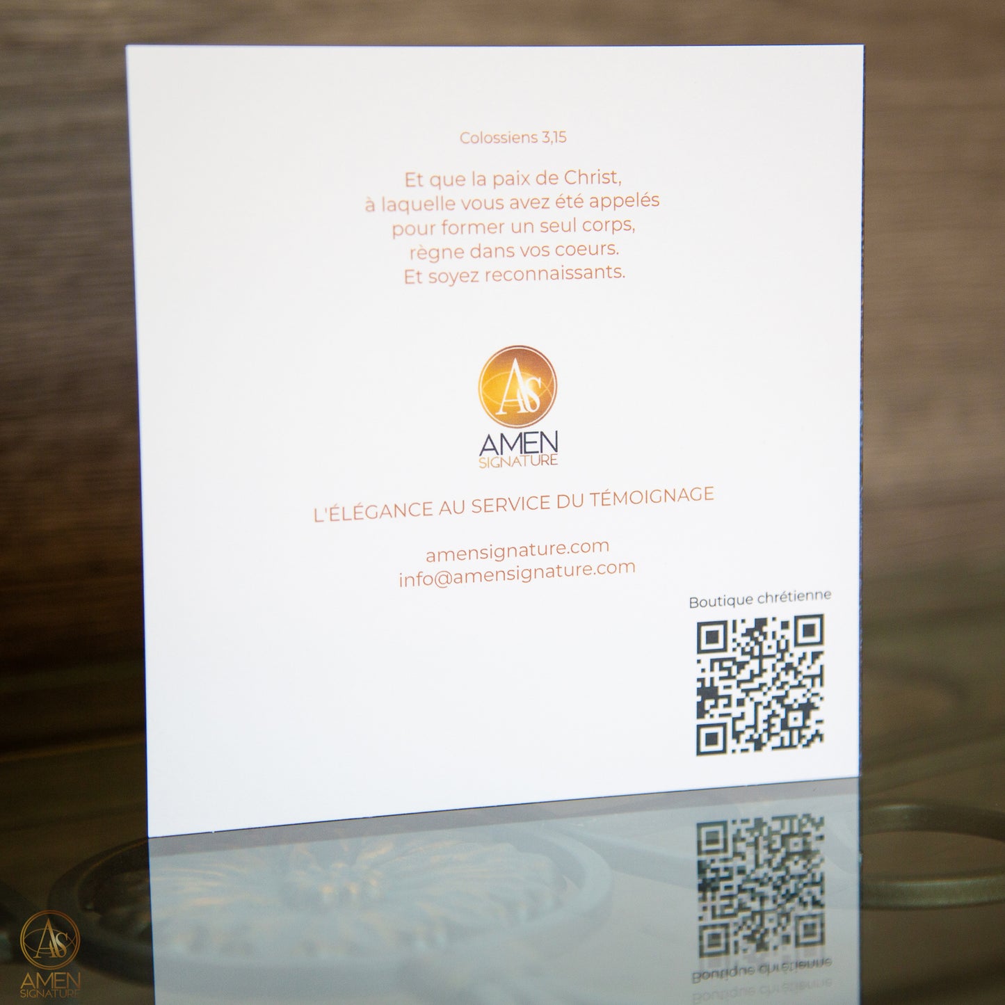 Carte de souhaits chrétienne - Noël - Paix et joie en Jésus