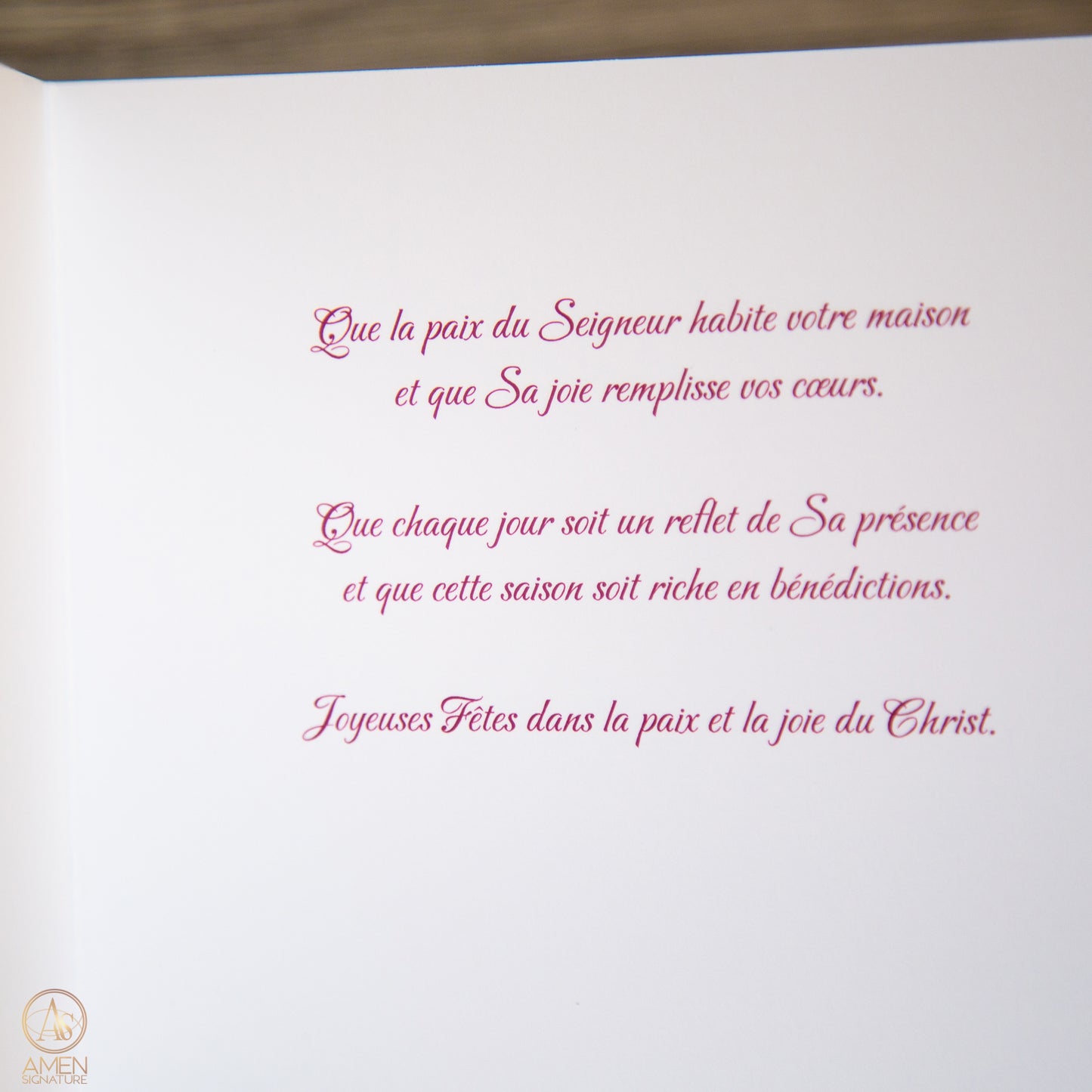 Carte de souhaits chrétienne - Noël - Paix et joie en Jésus