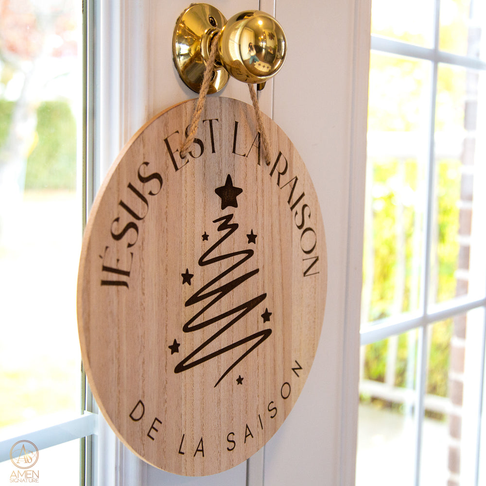 Panneau mural chrétien - Jésus est la raison de la saison