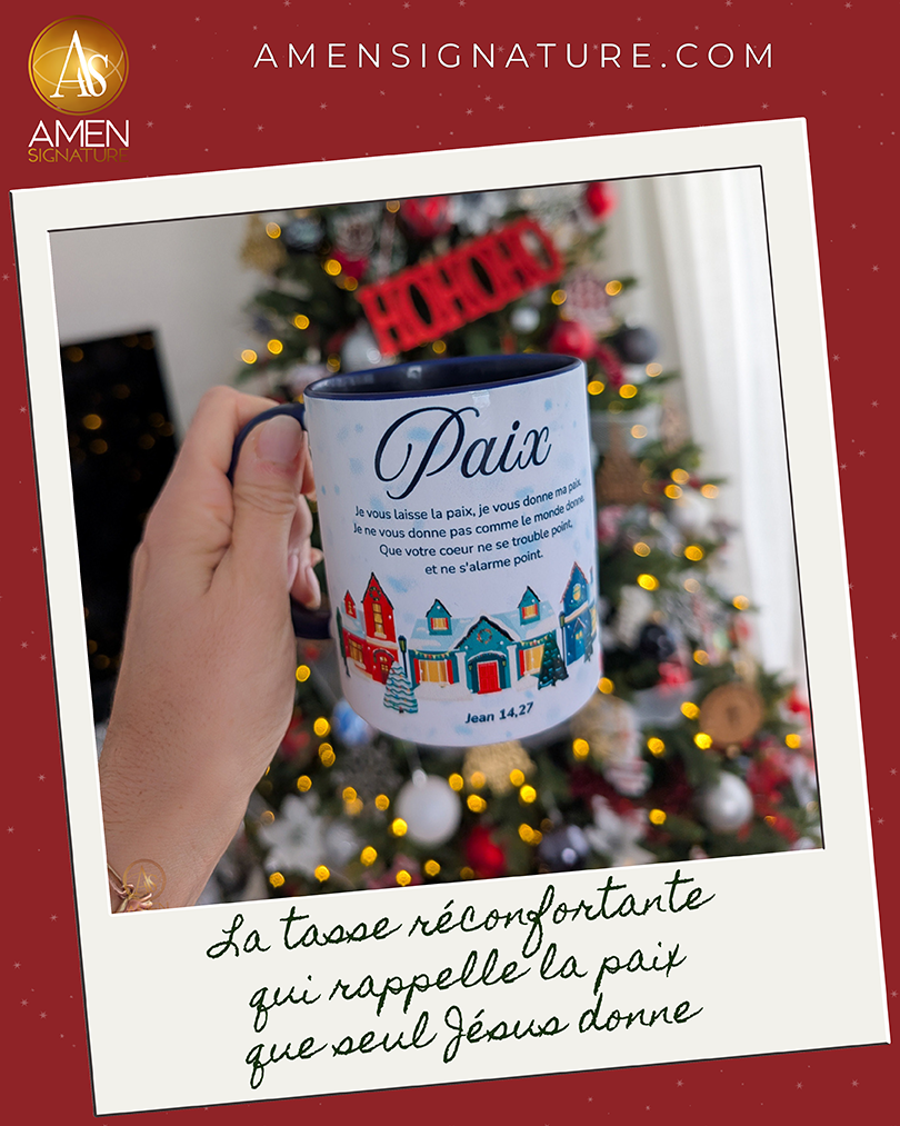 Tasse Noël & Hiver - Paix - Jean 14:27