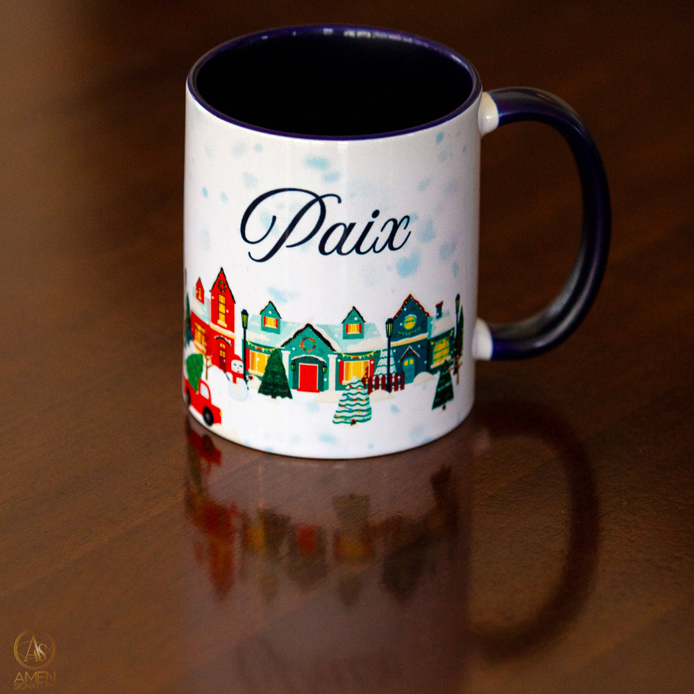 Tasse Noël & Hiver - Paix - Jean 14:27