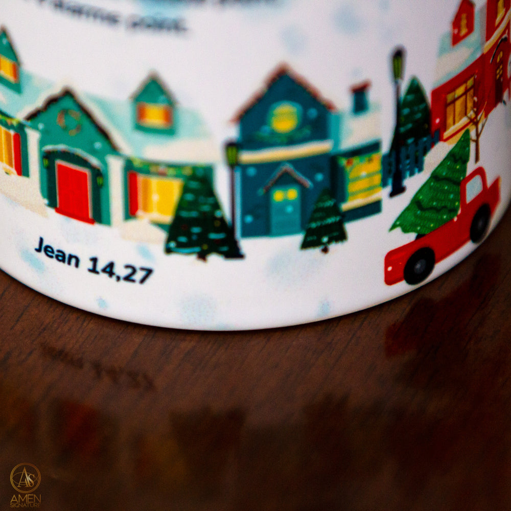 Tasse Noël & Hiver - Paix - Jean 14:27